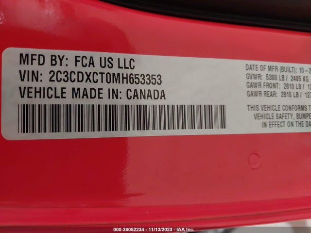 Dodge Charger R/t Rwd 2021 2C3CDXCT0MH653353 Image 9