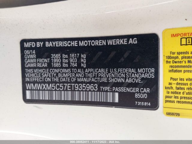 WMWXM5C57ET935963 Mini COOPER HARDTOP