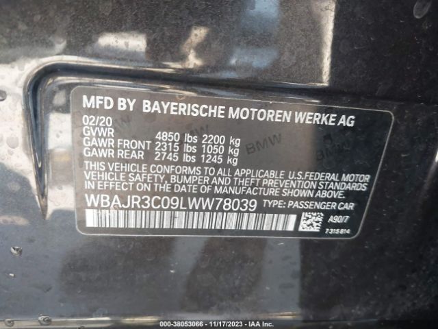 WBAJR3C09LWW78039 BMW 5 Series 530i