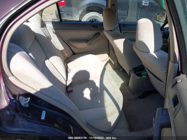 2001 HONDA CIVIC LX VIN: 1HGES16501L042064