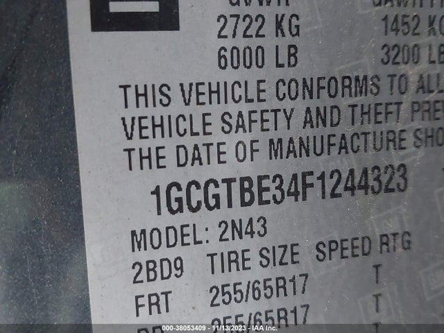 Chevrolet Colorado Lt 2015 1GCGTBE34F1244323 Image 9