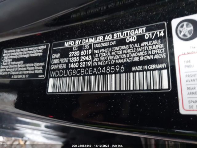 WDDUG8CB0EA048596 Mercedes-Benz S-class S 550