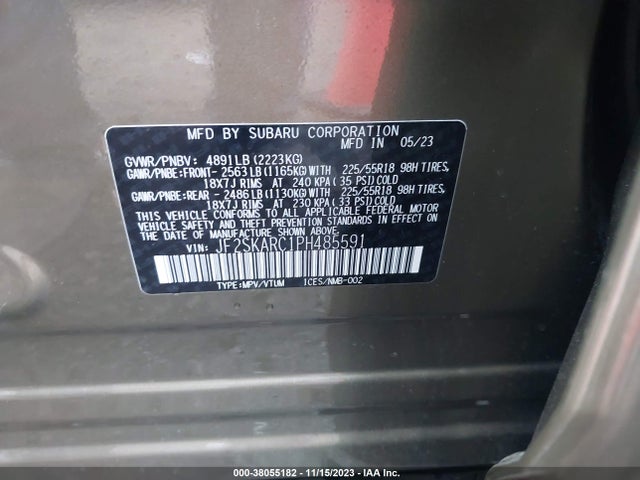 Subaru Forester Touring 2023 JF2SKARC1PH485591 Image 9