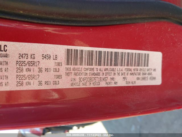 3C4PDCBG7ET151457 Dodge Journey Sxt
