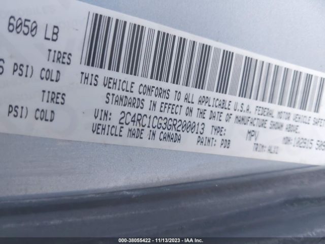 2C4RC1CG3GR200013 Chrysler Town & Country Touring-l