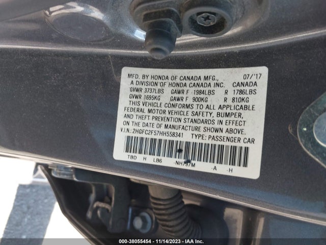 Honda Civic Lx 2017 2HGFC2F57HH558341 Image 9