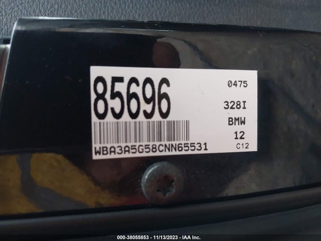 2012 BMW 328I VIN: WBA3A5G58CNN65531