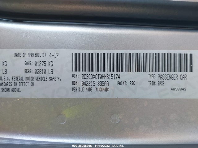 Dodge Charger R/t Rwd 2017 2C3CDXCT0HH615174 Image 9
