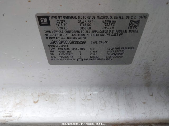 Chevrolet Silverado 1500 1lt 2016 3GCPCREC8GG295299 Image 9
