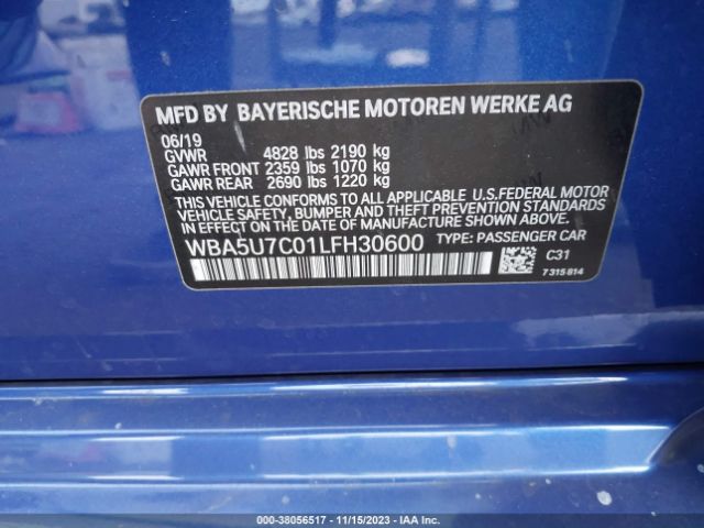WBA5U7C01LFH30600 BMW 3 Series M340i