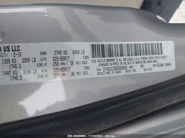 Dodge Grand Caravan Sxt 2016 2C4RDGCG9GR328420 Image 9