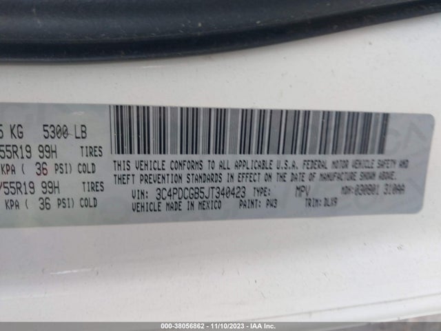 Dodge Journey Crossroad 2018 3C4PDCGB5JT340423 Image 9
