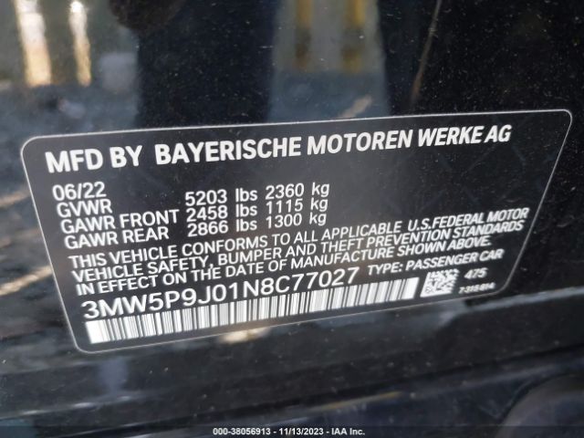 3MW5P9J01N8C77027 BMW 3 Series 330e Xdrive