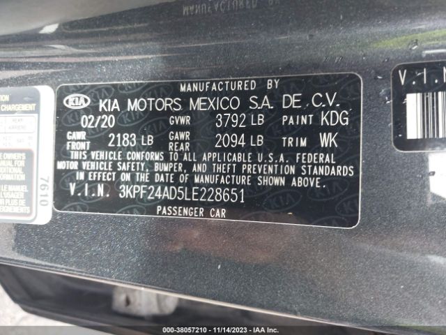 2020 KIA FORTE 3KPF24AD5LE228651 Photo 8