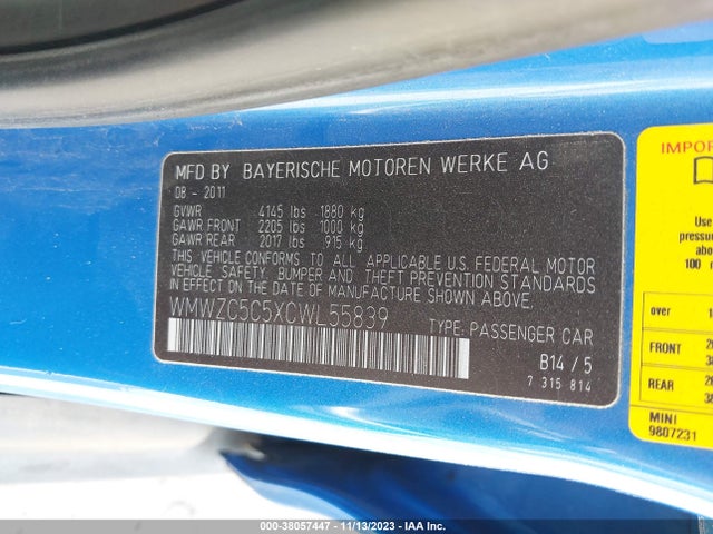 2012 MINI COOPER S COUNTRYMAN WMWZC5C5XCWL55839 Photo 8