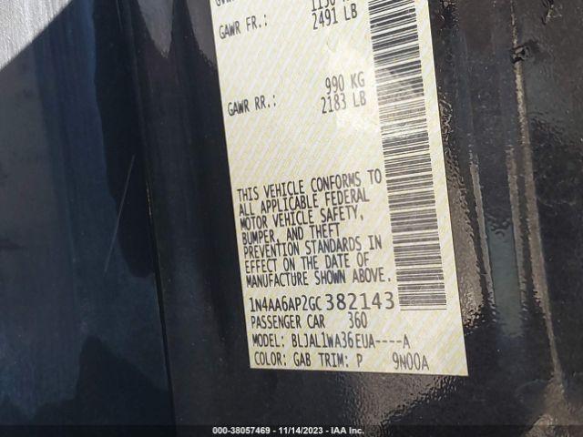 1N4AA6AP2GC382143 Nissan Maxima 3.5 Sr