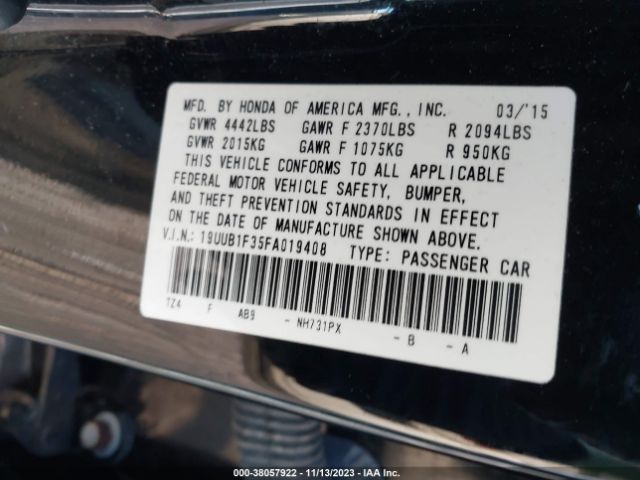 19UUB1F35FA019408 Acura TLX