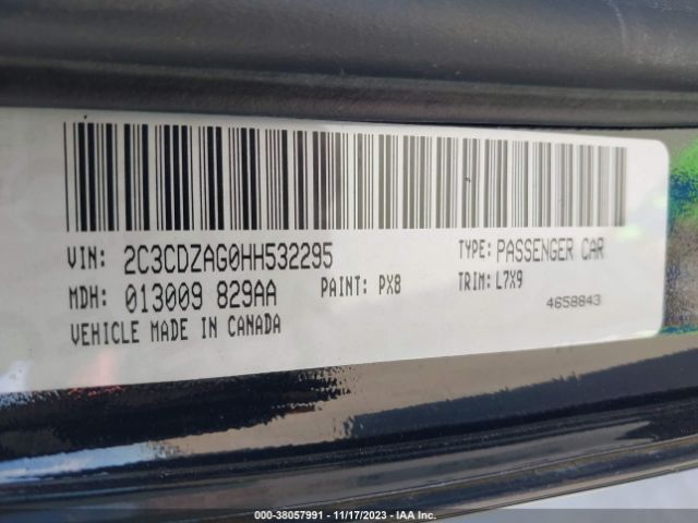 2C3CDZAG0HH532295 Dodge Challenger Sxt