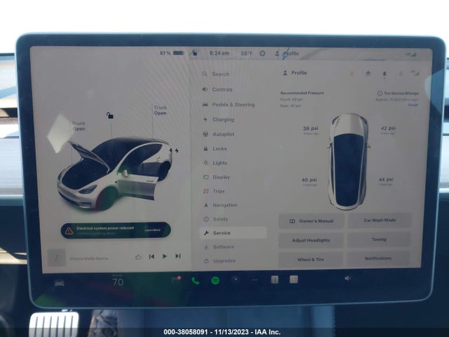 2023 TESLA MODEL Y PERFORMANCE DUAL MOTOR ALL-WHEEL DRIVE/AWD VIN: 7SAYGDEFXPF601515