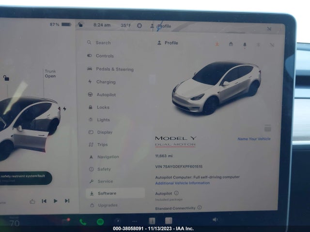 2023 TESLA MODEL Y 7SAYGDEFXPF601515 Photo 6