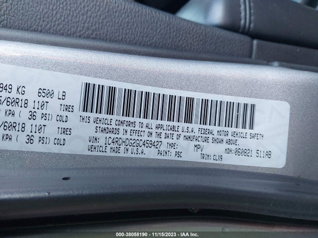 Dodge DURANGO LIMITED 2016 1C4RDHDG2GC459427 Image 9