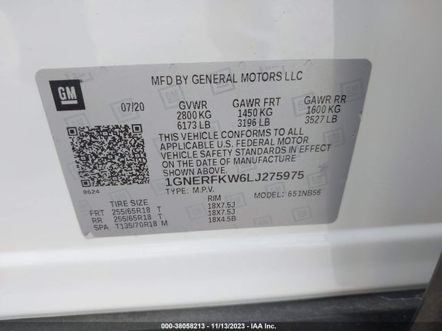 Chevrolet Traverse Fwd Ls 2020 1GNERFKW6LJ275975 Image 9