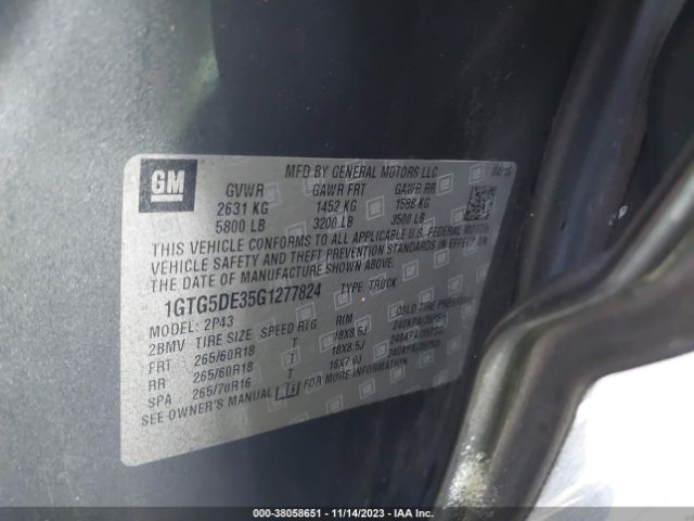 1GTG5DE35G1277824 GMC CANYON SLT