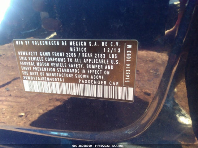 3VWD17AJ8EM400761 Volkswagen Jetta 1.8t Se
