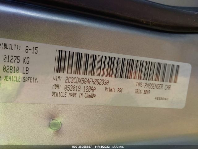 2C3CDXBG4FH862330 Dodge Charger Se