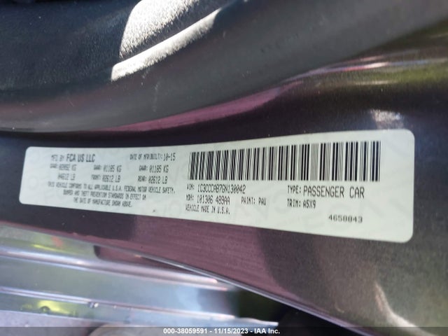 Chrysler 200 Limited 2016 1C3CCCAB7GN130042 Image 9