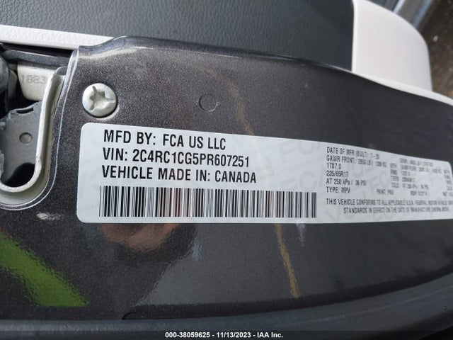 2C4RC1CG5PR607251 Chrysler Voyager Lx