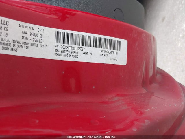 2012 FIAT 500 3C3CFFARXCT125367 Photo 8