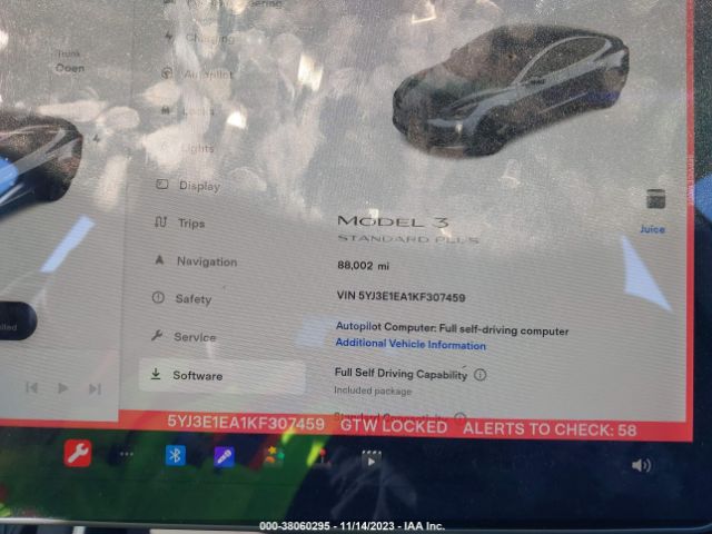 5YJ3E1EA1KF307459 Tesla Model 3 Standard Range/standard Range Plus/long Range/mid Range