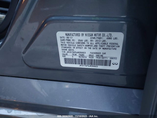 JN1EV7AP9JM356603 Infiniti Q50