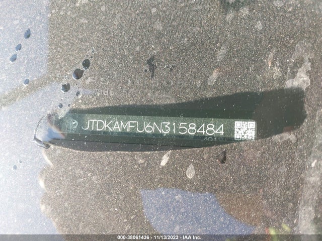 2022 TOYOTA PRIUS XLE VIN: JTDKAMFU6N3158484