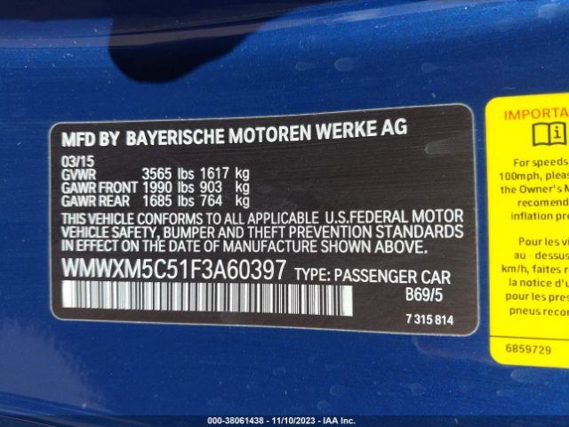 2015 MINI HARDTOP WMWXM5C51F3A60397 Photo 8