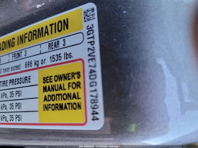 2013 GMC SIERRA 1500 SLE VIN: 3GTP2VE74DG178944