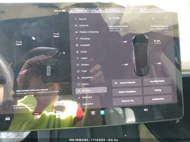 2022 TESLA MODEL Y PERFORMANCE DUAL MOTOR ALL-WHEEL DRIVE VIN: 7SAYGDEF9NF410987