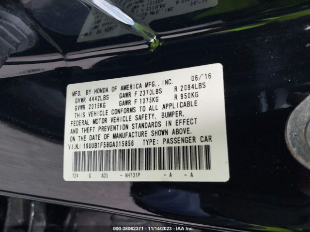 19UUB1F58GA015856 Acura TLX TECH
