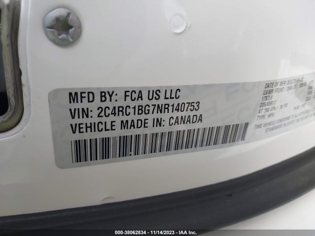 Chrysler Pacifica Touring L 2022 2C4RC1BG7NR140753 Image 9