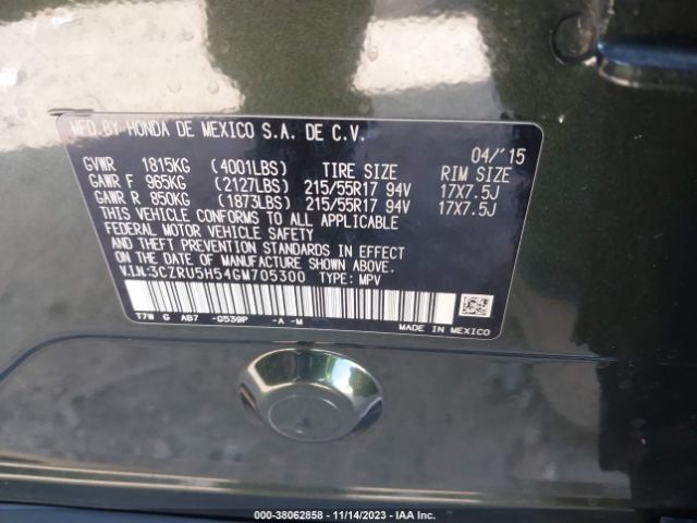 3CZRU5H54GM705300 Honda HR-V EX