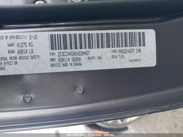 Chrysler 300 Limited 2016 2C3CCARG0GH220467 Image 9
