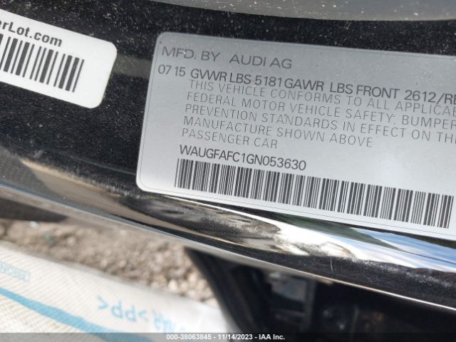 WAUGFAFC1GN053630 Audi A6 2.0t Premium Plus