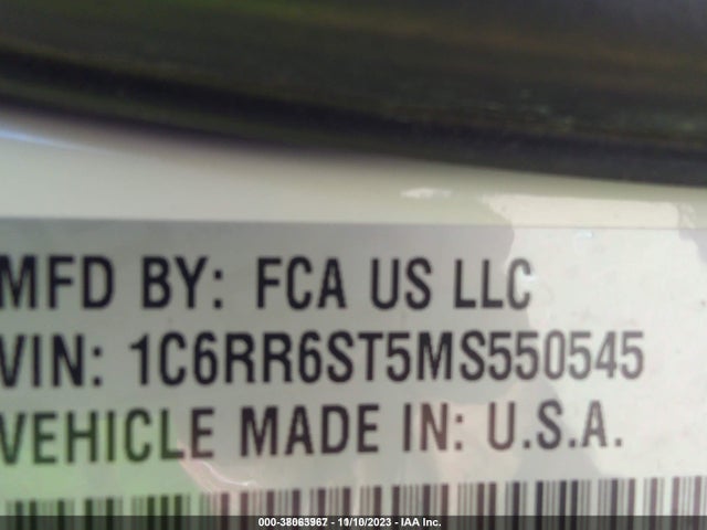 1C6RR6ST5MS550545 RAM 1500 Classic Tradesman