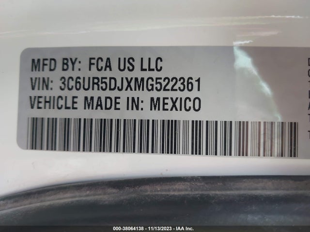 RAM 2500 Big Horn 2021 3C6UR5DJXMG522361 Image 9