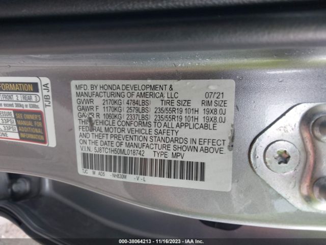 5J8TC1H50ML018742 Acura Rdx Technology Package