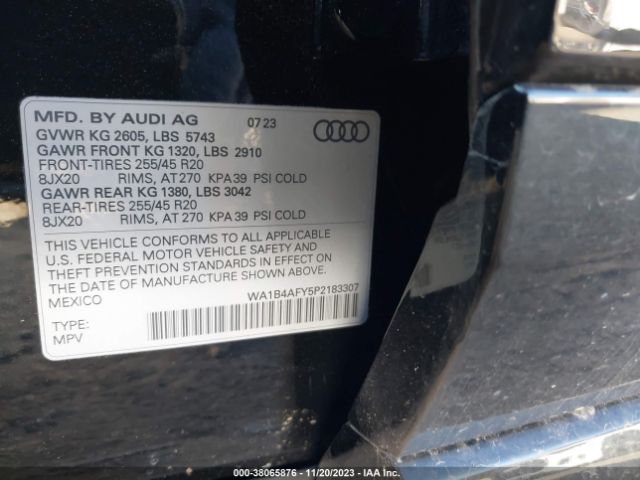 2023 AUDI SQ5 WA1B4AFY5P2183307 Photo 8