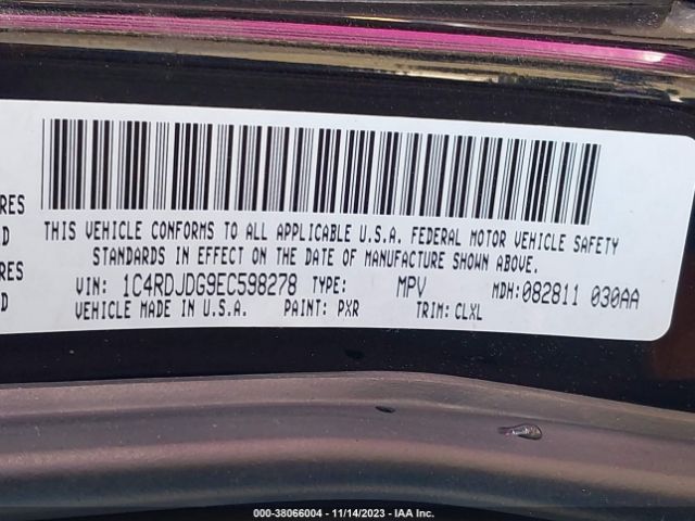 1C4RDJDG9EC598278 Dodge DURANGO LIMITED