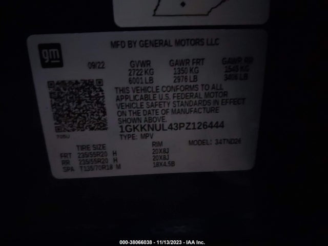 GMC Acadia Awd Slt 2023 1GKKNUL43PZ126444 Image 9
