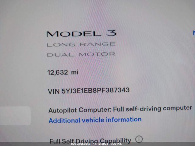2023 TESLA MODEL 3 5YJ3E1EB8PF387343 Photo 6